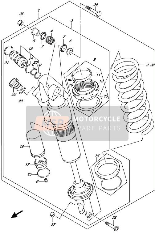 6210037K21019, Absorber Assy,Rr, Suzuki, 0