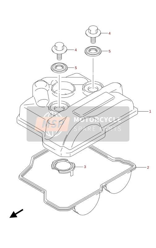 Suzuki RM-Z250 2020 Le couvre-culasse pour un 2020 Suzuki RM-Z250