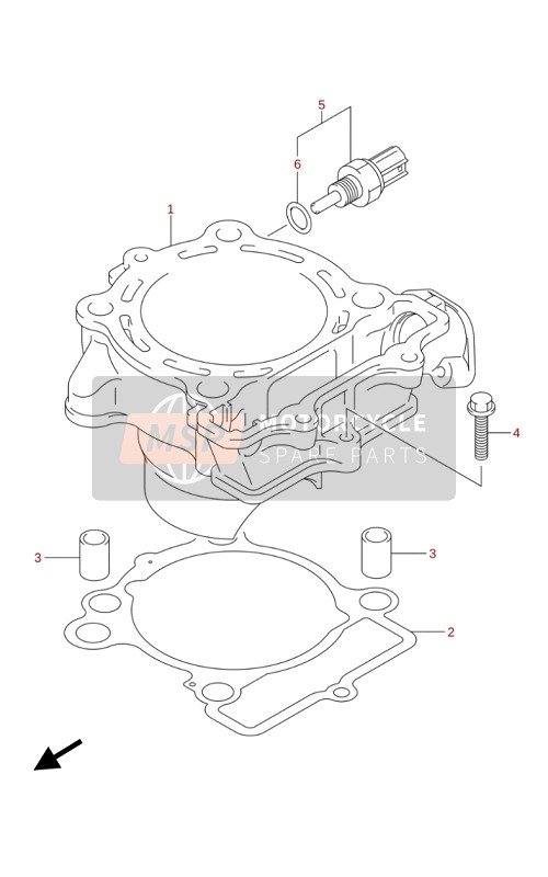 Suzuki RM-Z250 2020 Cylindre pour un 2020 Suzuki RM-Z250