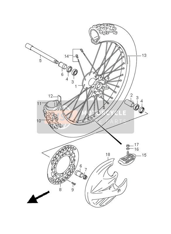 Roue avant (RM250Z)