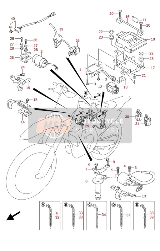 Suzuki RM-Z250 2020 Eléctrico para un 2020 Suzuki RM-Z250