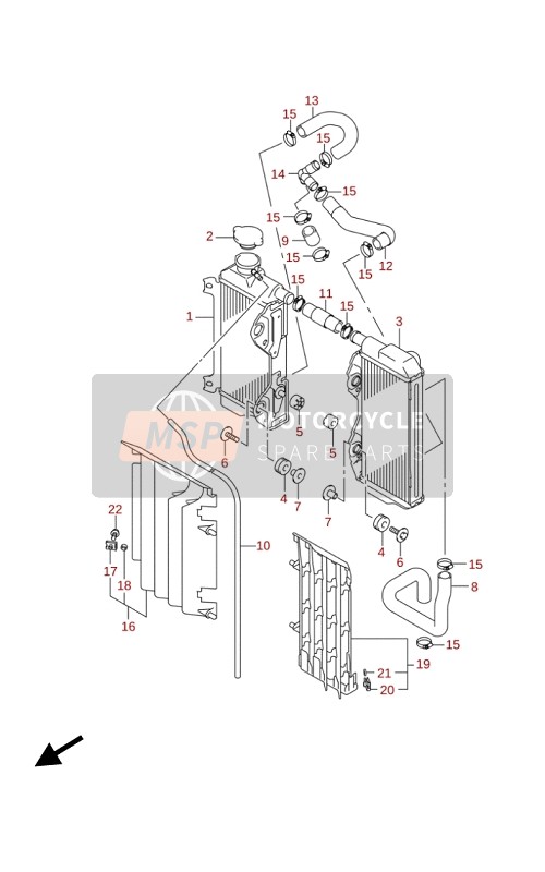 1785337K00, Hose, Radiator Joint Upper, Suzuki, 1