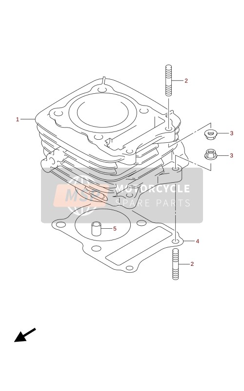 Suzuki DR-Z125L 2021 ZYLINDER für ein 2021 Suzuki DR-Z125L