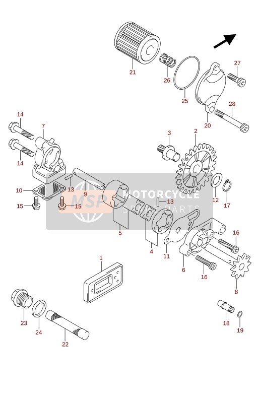 1641045G10, Rotor Set, Oil Pump, Suzuki, 2