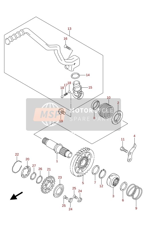 Suzuki RM-Z450 2021 Calciatore Di Avvio per un 2021 Suzuki RM-Z450