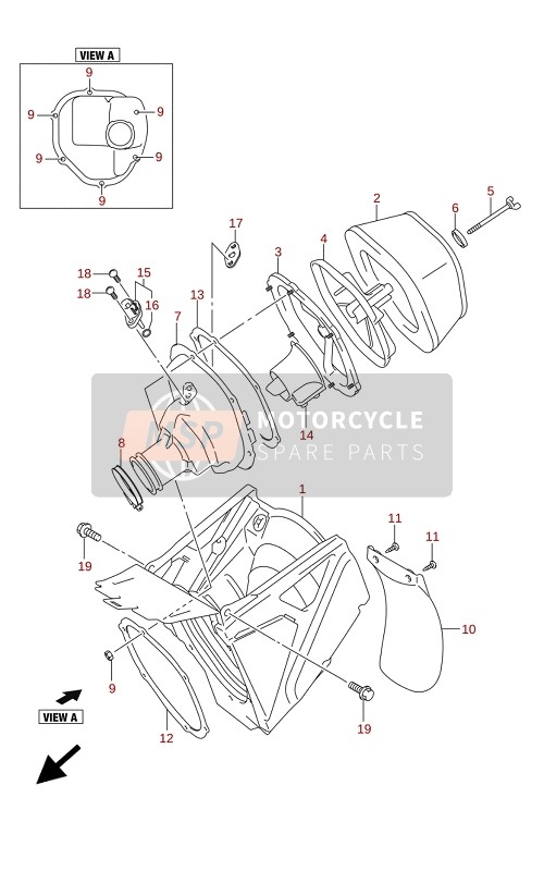 Suzuki RM-Z250 2022 LUFTFILTER für ein 2022 Suzuki RM-Z250