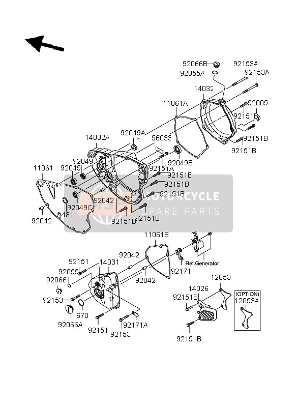 K140320050, COVER-CLUTCH,Outer, Suzuki, 1