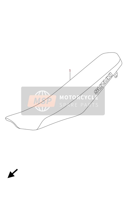 Suzuki RM-Z250 2022 SEAT for a 2022 Suzuki RM-Z250