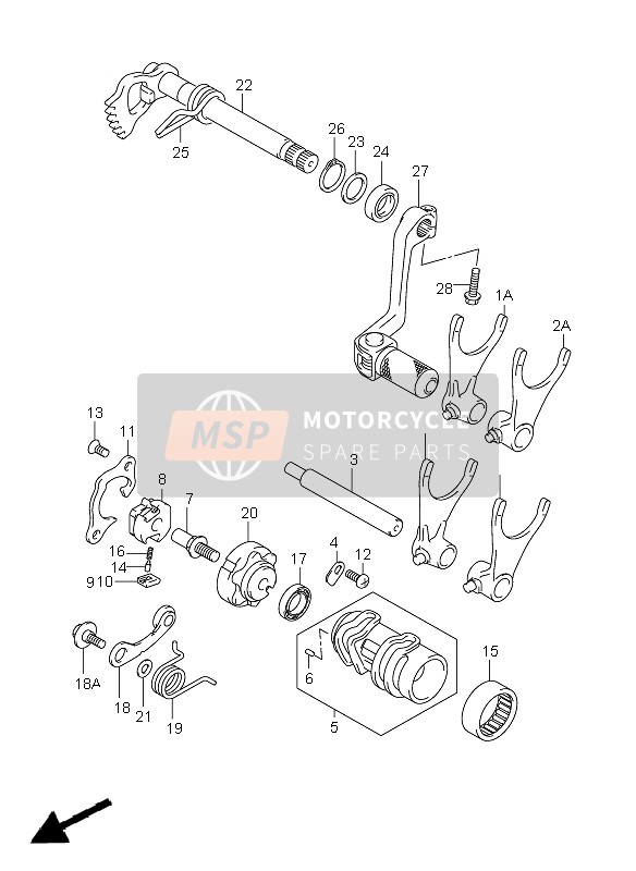 2535535G10, Spring, Gear Shift Cam   Stopper, Suzuki, 0