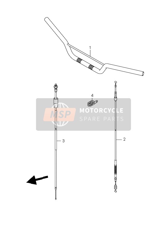 Suzuki RM85 (SW & LW) 2007 Manubrio per un 2007 Suzuki RM85 (SW & LW)