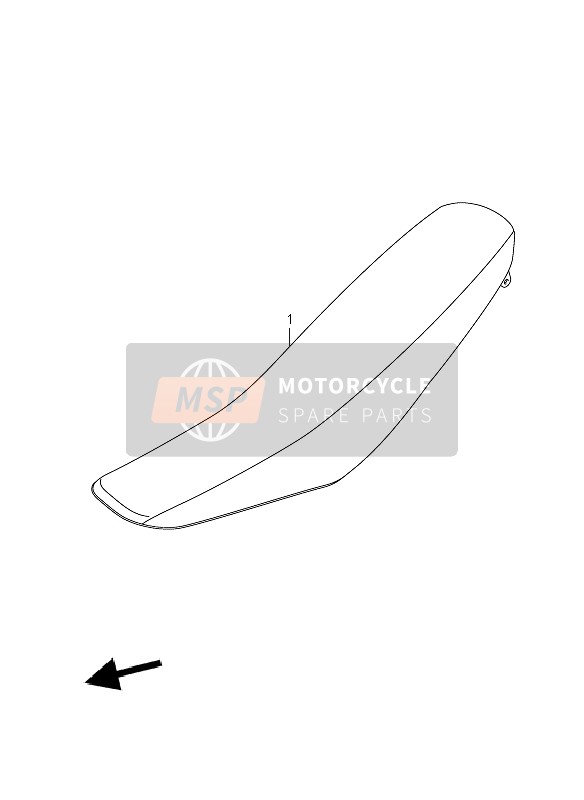 Suzuki RM-Z250 2007 Asiento para un 2007 Suzuki RM-Z250