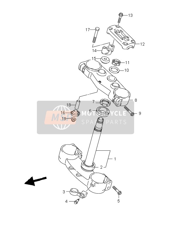 5131010H00, Gabelbruecke, Suzuki, 2