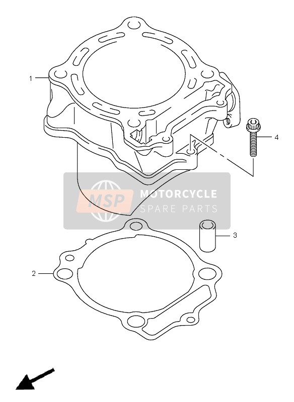 Suzuki RM-Z450(Z) 2007 Cylindre pour un 2007 Suzuki RM-Z450(Z)