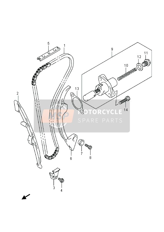 Suzuki RMX450Z 2013 Cam Chain for a 2013 Suzuki RMX450Z