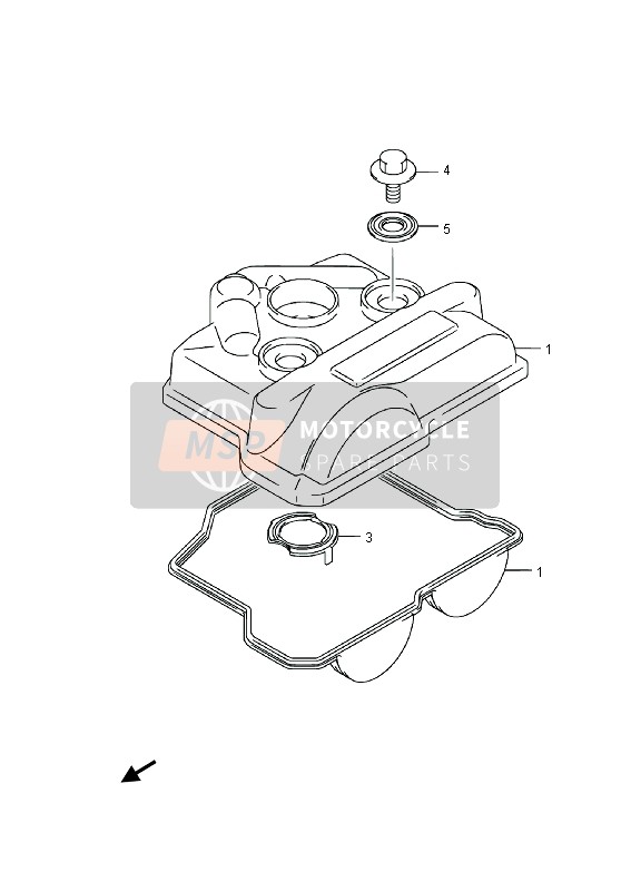 Suzuki RM-Z250 2013 Cylinder Head Cover for a 2013 Suzuki RM-Z250