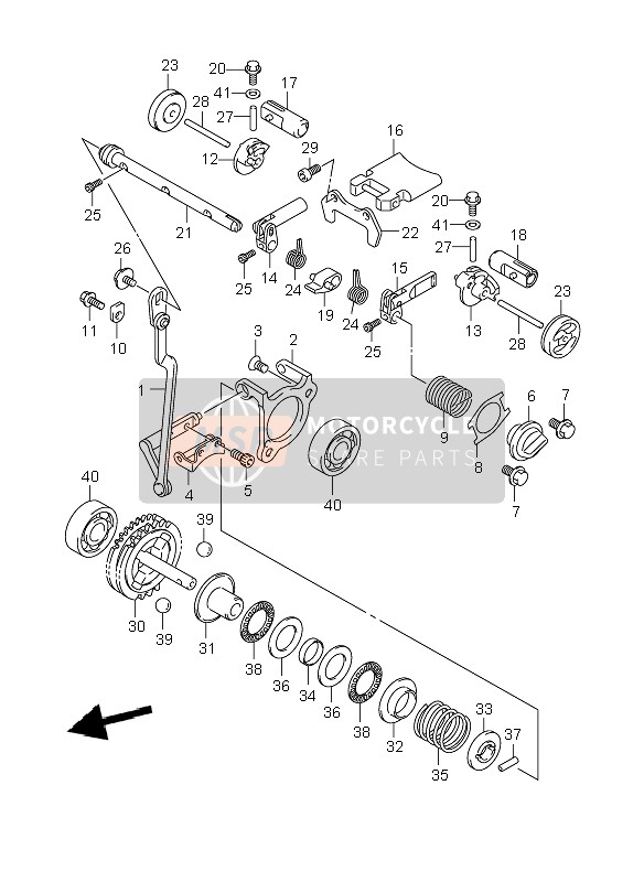 Suzuki RM250 2008 ABGASVENTIL für ein 2008 Suzuki RM250