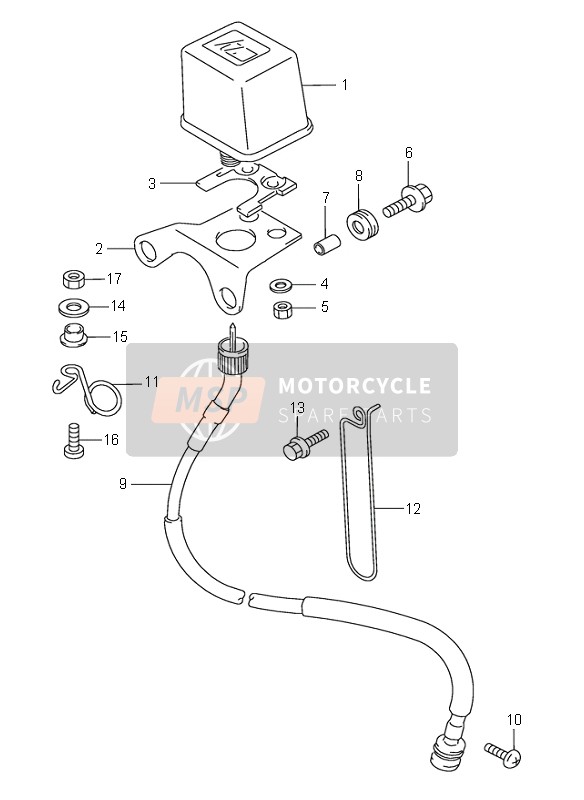 Suzuki RM-X250 1996 Trip Meter for a 1996 Suzuki RM-X250