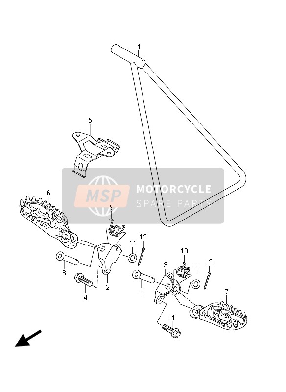 4356128H10, REPOSE-PIED, Suzuki, 2