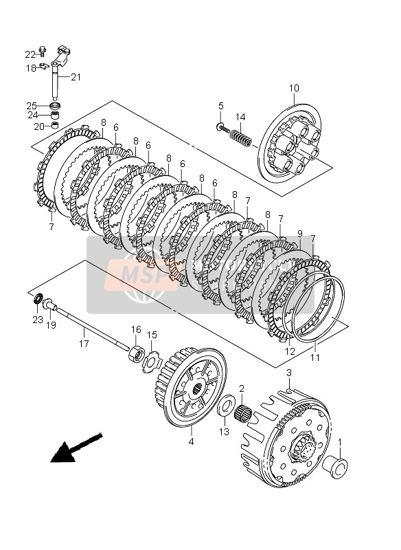 Suzuki RMX450Z 2011 Clutch for a 2011 Suzuki RMX450Z