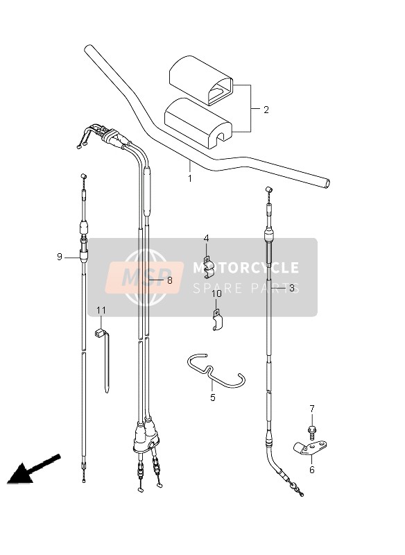 Suzuki RMX450Z 2011 Handlebar for a 2011 Suzuki RMX450Z