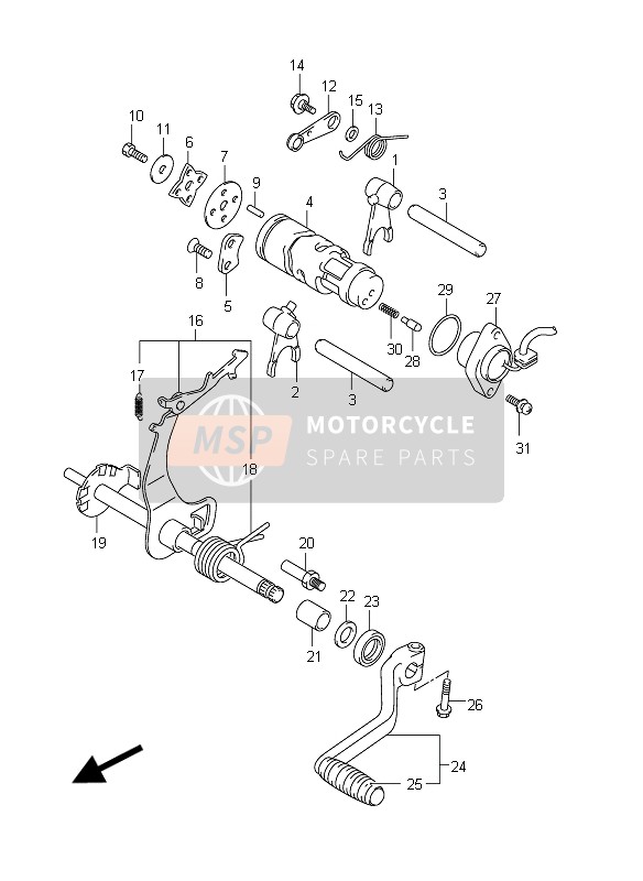 015000620B, Lagerbolzen, Suzuki, 4