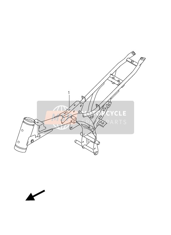 Suzuki DR-Z70 2012 RAHMEN für ein 2012 Suzuki DR-Z70