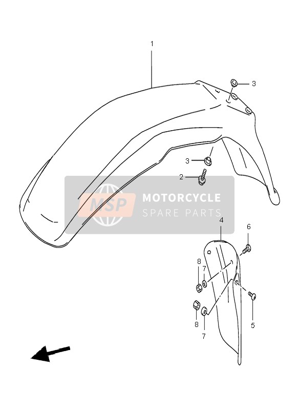 5311144A2030H, Fender,Front(Wh, Suzuki, 0