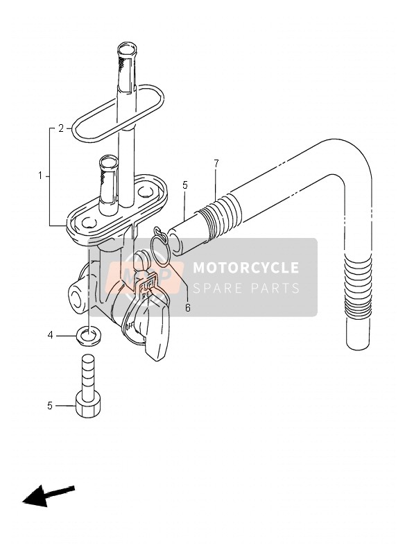 Suzuki DR350SE 1995 Fuel Cock for a 1995 Suzuki DR350SE