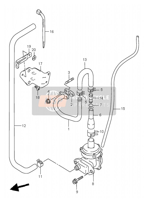 1662014A10, Bracket, Oil Cooler  Upper, Suzuki, 0