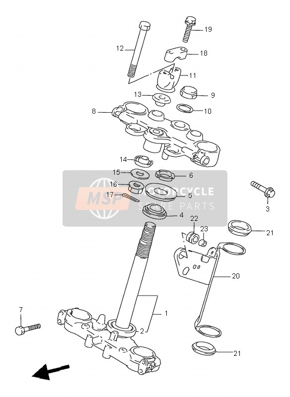 5621112E00, Piastra Supporto Manubrio, Suzuki, 1