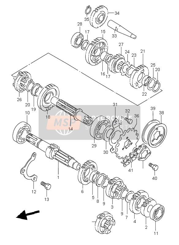 Suzuki DR650RSE 1995 Transmission pour un 1995 Suzuki DR650RSE