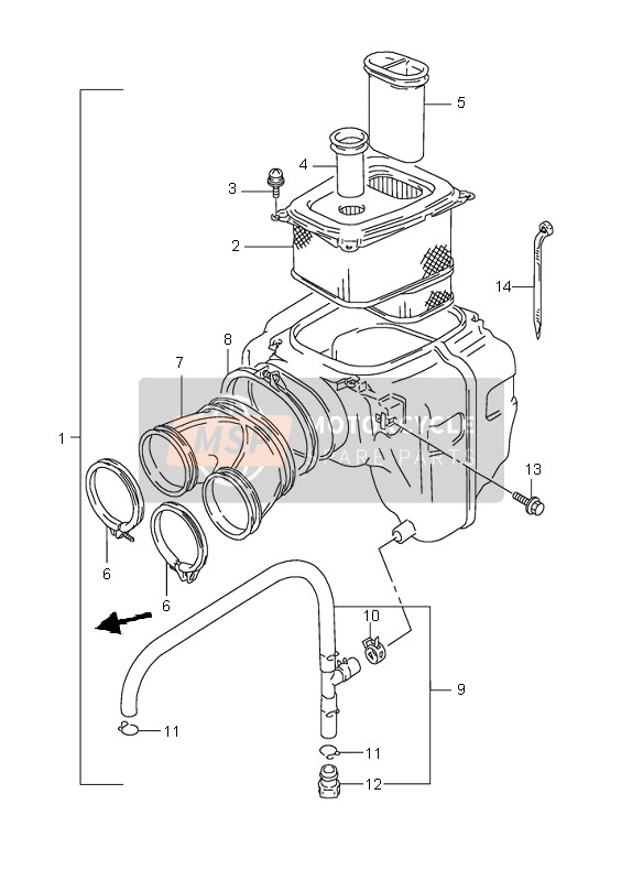 Suzuki DR800S 1995 LUFTFILTER für ein 1995 Suzuki DR800S