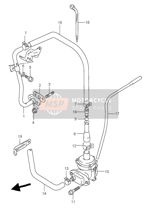 Suzuki DR650RSE 1996 Deuxième Injection D'air pour un 1996 Suzuki DR650RSE