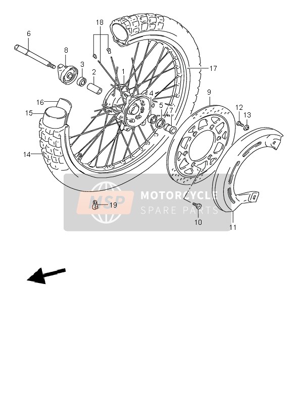 Roue avant