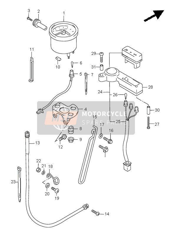 3638032E10, Box Assy,Pilot Lamp, Suzuki, 1