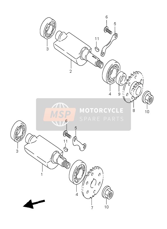 Suzuki DR800S 1996 Crank Balancer for a 1996 Suzuki DR800S