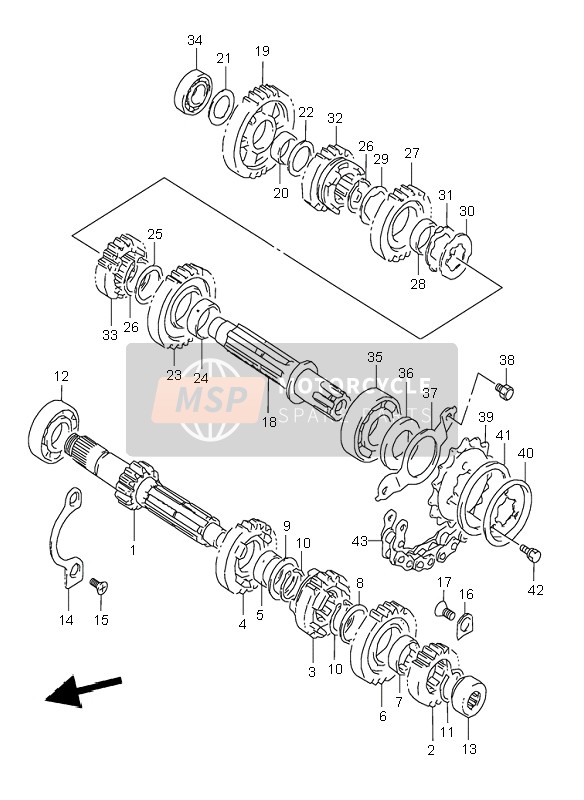 Suzuki DR800S 1996 Transmission pour un 1996 Suzuki DR800S