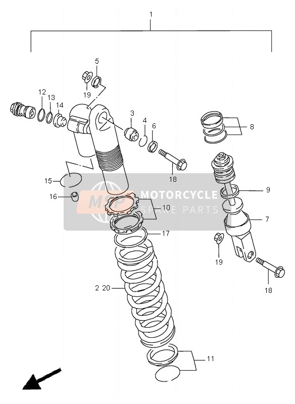 6219036E50, Adjuster Nut Set, Suzuki, 0