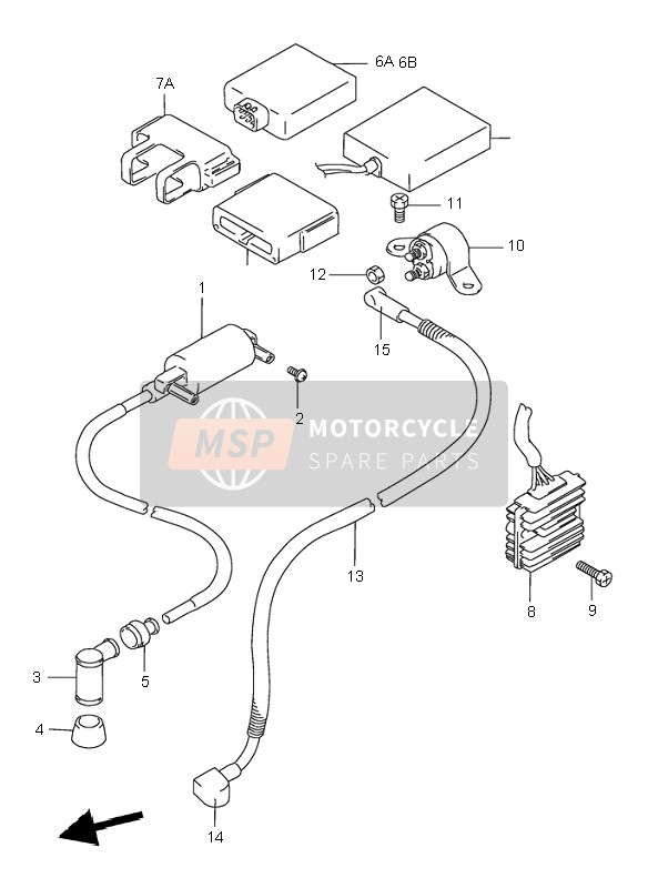 Suzuki DR125SE 1997 Eléctrico para un 1997 Suzuki DR125SE