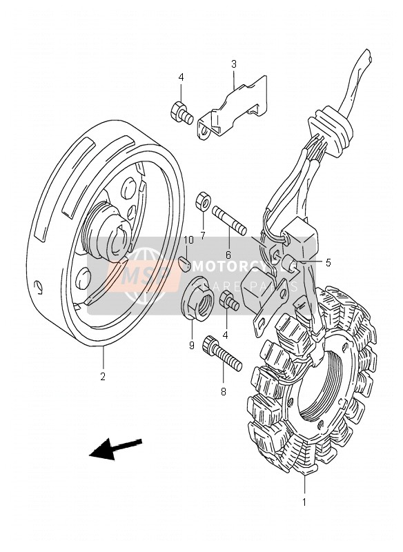 Suzuki DR350SE 1997 MAGNETZÜNDER für ein 1997 Suzuki DR350SE