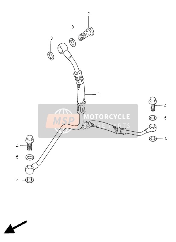 Suzuki DR650SE 1997 ÖLLEITUNG für ein 1997 Suzuki DR650SE