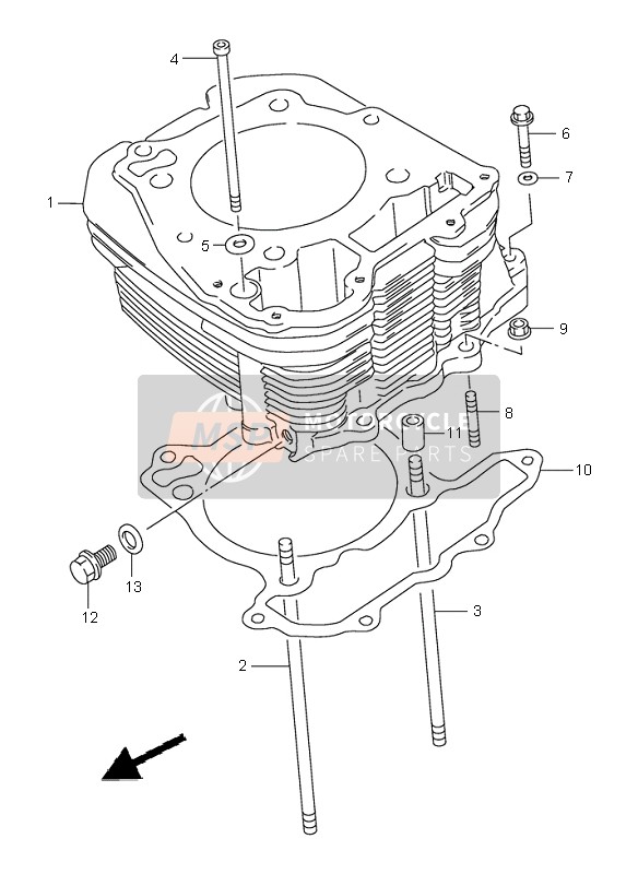 Suzuki DR800S 1997 Cylinder for a 1997 Suzuki DR800S