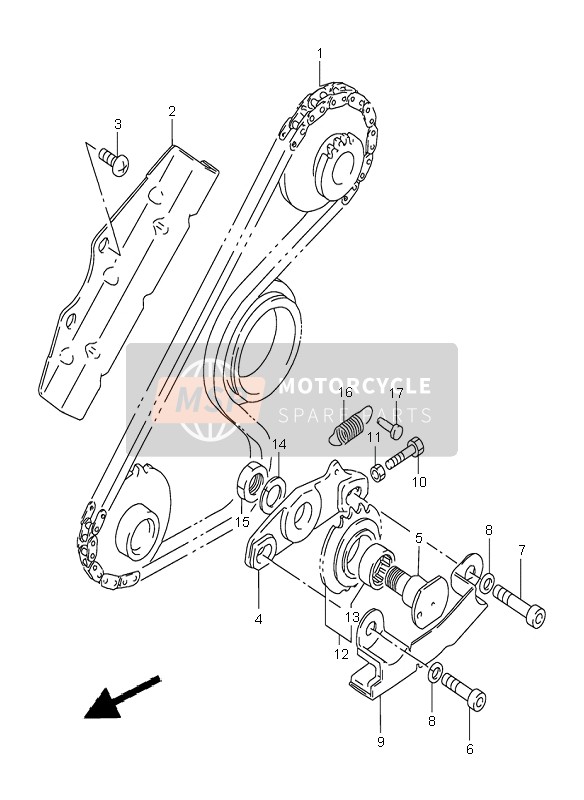 Suzuki DR800S 1997 Balancer Chain for a 1997 Suzuki DR800S