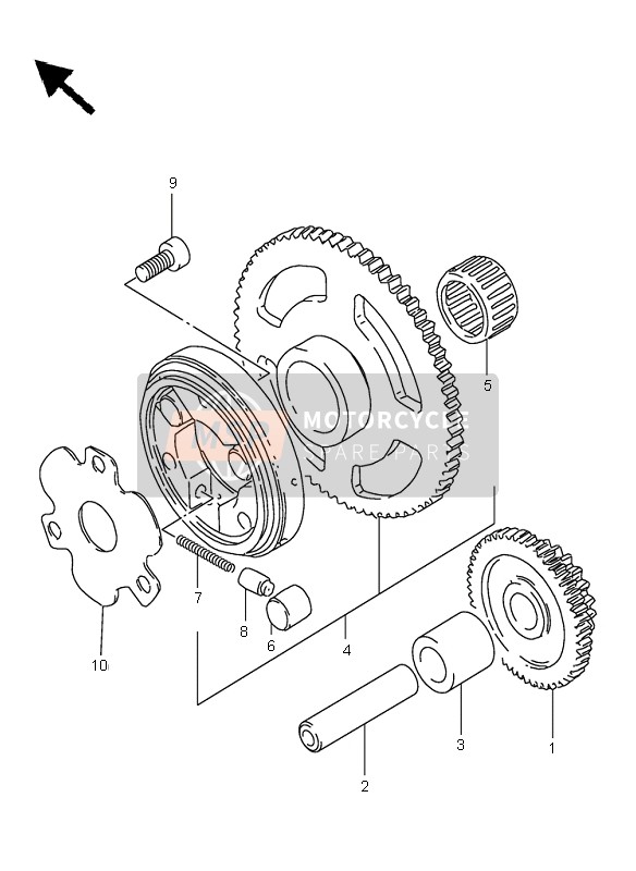 Suzuki DR125SE 1998 Starter Clutch for a 1998 Suzuki DR125SE