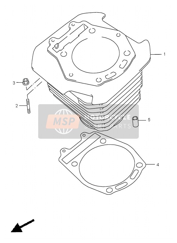 Suzuki DR650SE 1998 Cilindro per un 1998 Suzuki DR650SE
