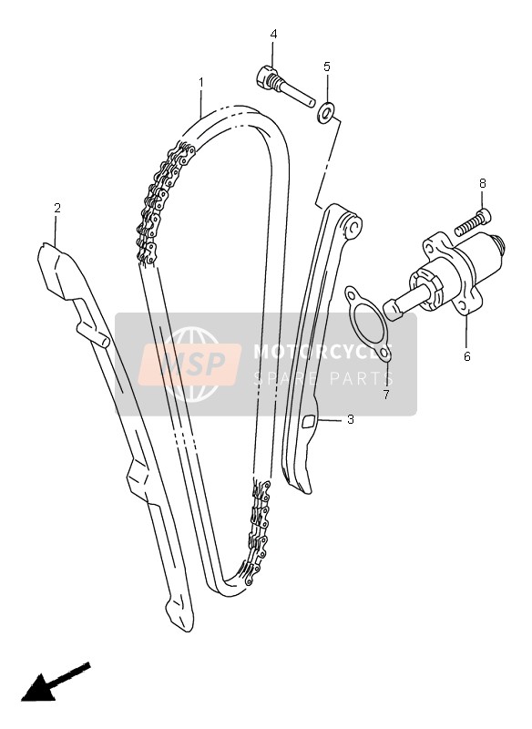 Suzuki DR650SE 1999 Cam Chain for a 1999 Suzuki DR650SE