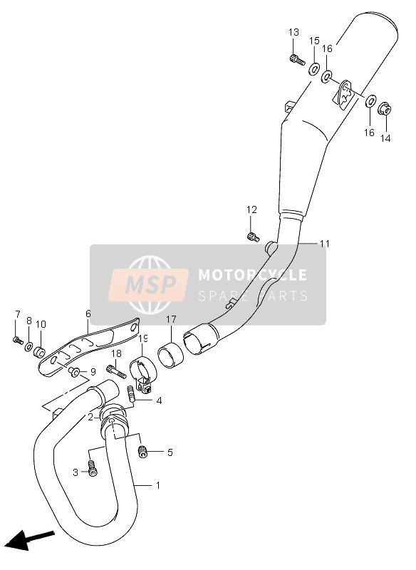 1418029F00, Cover, Exhaust Pipe, Suzuki, 0