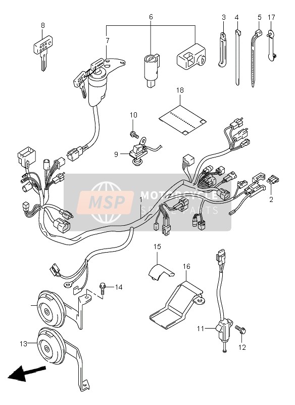 3661129F10, Protector, Wiring  Harness, Suzuki, 1