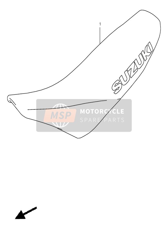 4510036E20L3S, Seat Set (Cushion 10mm   Up), Suzuki, 0