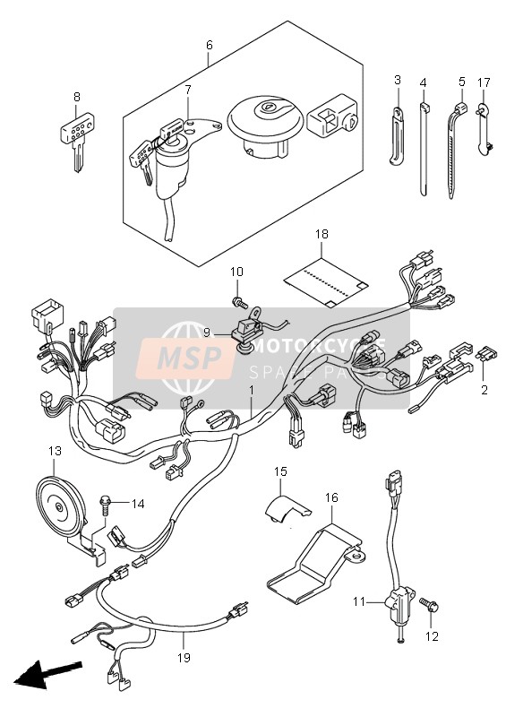 3661029F20, Harness, Wiring, Suzuki, 0